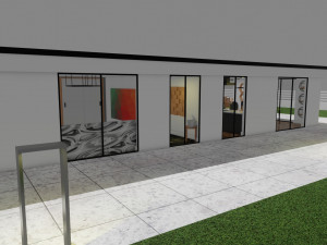 Small modern house low poly 3D Model