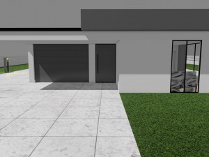 Small modern house low poly 3D Model