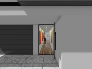 Small modern house low poly 3D Model