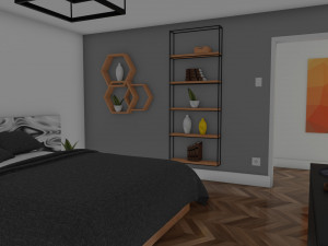 Small modern house low poly 3D Model