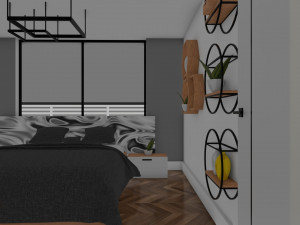 Small modern house low poly 3D Model