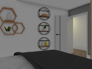 Small modern house low poly 3D Model
