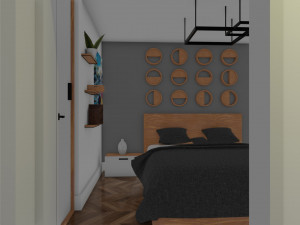Small modern house low poly 3D Model
