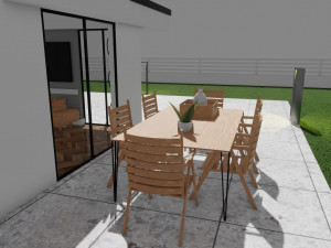 Small modern house low poly 3D Model