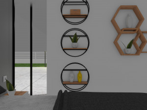 Small modern house low poly 3D Model