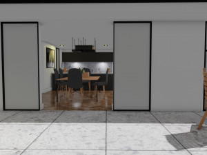 Small modern house low poly 3D Model