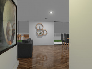 Small modern house low poly 3D Model