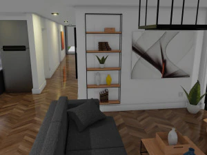Small modern house low poly 3D Model