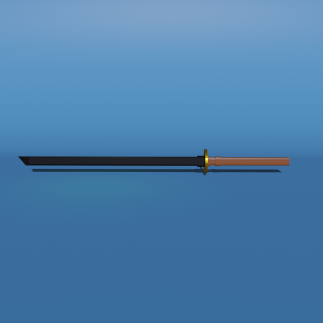 Simple Samurai Sword - Katana 3D-Modell .c4d .max .obj .3ds .fbx .stl .blend 