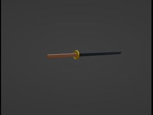 Simple Samurai Sword - Katana 3D-Modell