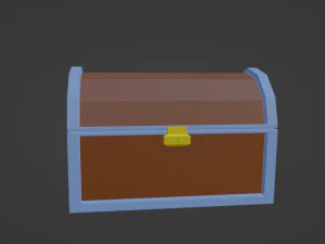 Pirate Treasure Chest 3D Model