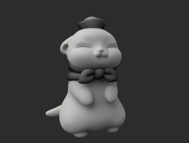 Otter 3D प्रिंट मॉडल .c4d .max .obj .3ds .fbx .stl .blend 