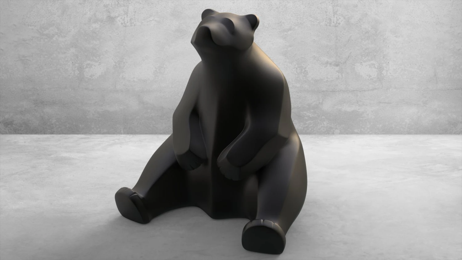 King bear 3D Print Model .c4d .max .obj .3ds .fbx .stl .blend