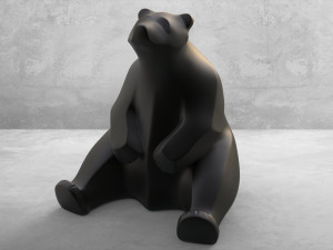 King bear 3D Print Model