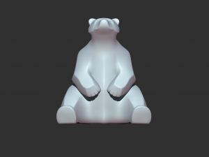 King bear 3D प्रिंट मॉडल