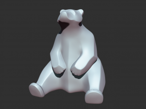 King bear 3D प्रिंट मॉडल