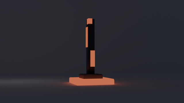 Sci-Fi Glow Monument 3D मॉडल .c4d .max .obj .3ds .fbx .stl .blend 