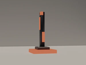 Sci-Fi Glow Monument 3D Model