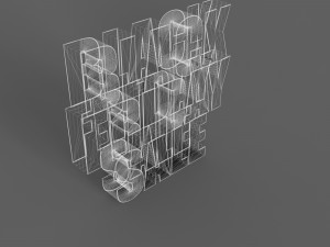 Black Friday Sale 3D Model