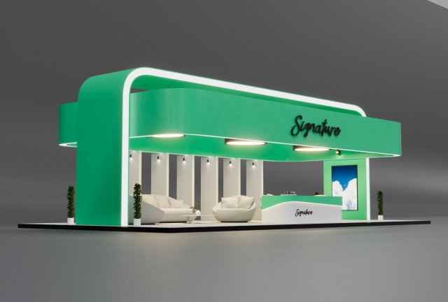 Exhibition Kiosk - 2 Modelo 3D .c4d .max .obj .3ds .fbx .stl .blend 