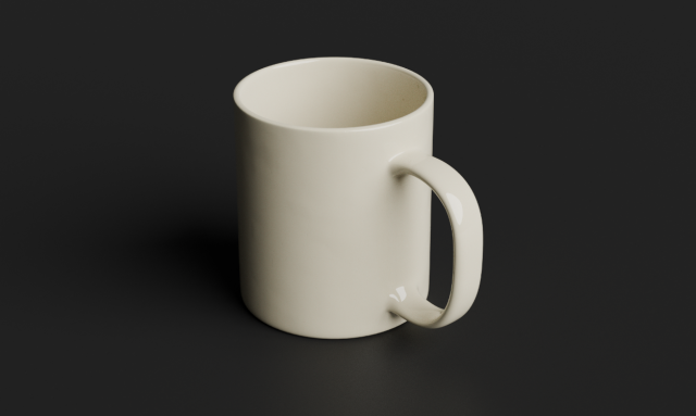 Mug - white 3D मॉडल .c4d .max .obj .3ds .fbx .stl .blend 