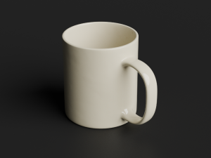 Mug - white Modelo 3D