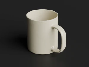 Tasse - blanc Modèle 3D