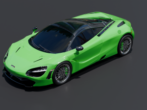 McLaren - car green 3D 모델