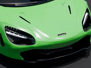McLaren - car green 3D Model