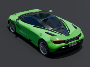McLaren - car green Modelo 3D