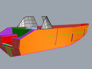 滑走艇 3Dモデル
