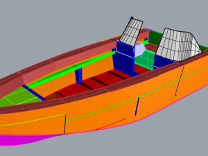 Planing boat 3D 모델