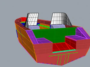 Planing boat 3D Model