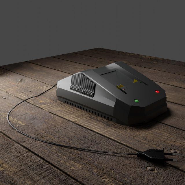 Charger 3D Model .c4d .max .obj .3ds .fbx .stl .blend 