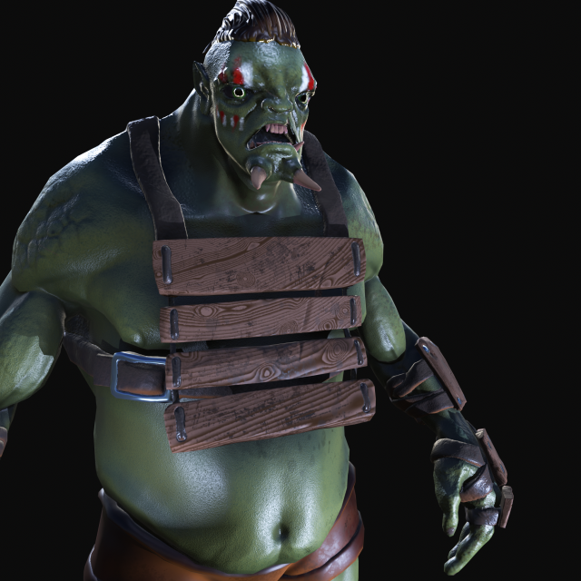 Angry orc 3D Модель .c4d .max .obj .3ds .fbx .stl .blend 