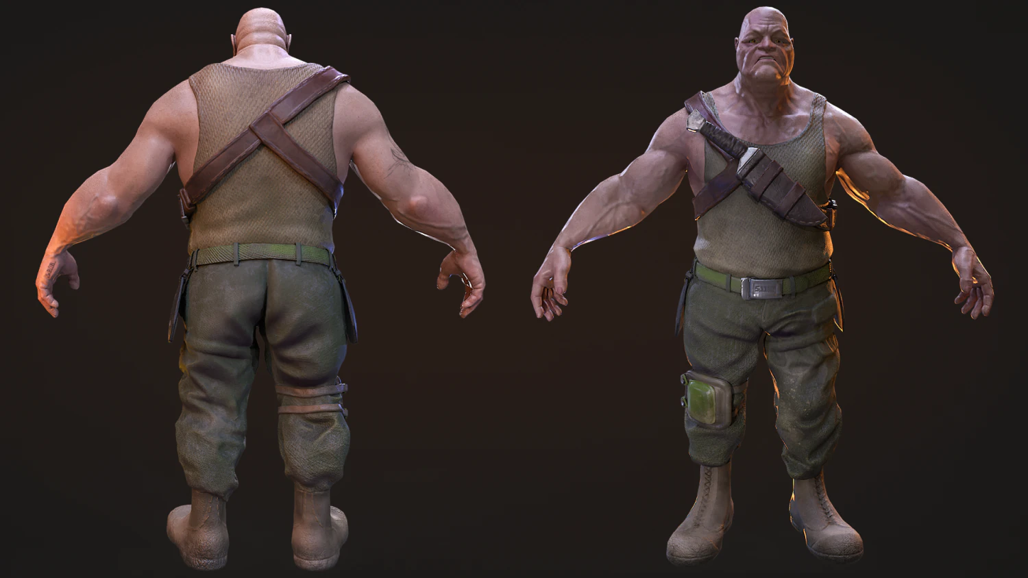 Ogrin from the game Darktide 3D Model .c4d .max .obj .3ds .fbx .stl .blend 