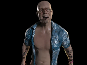 Man with tattoos 3D Model