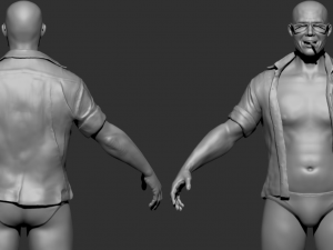 Man with tattoos 3D Модель