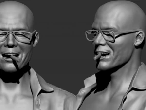 Man with tattoos 3D Model