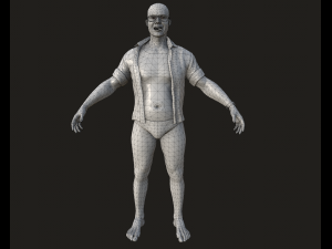 Man with tattoos 3D Модель