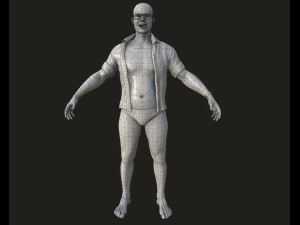 Man with tattoos 3D Model