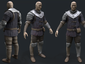 Castle guard 3D Model