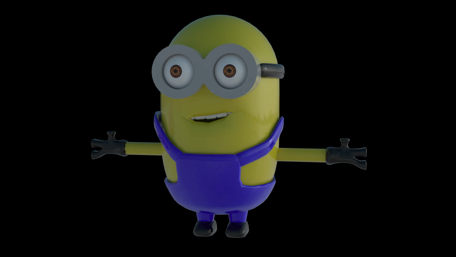 MiniMinion 3D Model .c4d .max .obj .3ds .fbx .stl .blend 