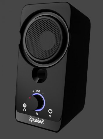 Speaker 3D Model .c4d .max .obj .3ds .fbx .stl .blend