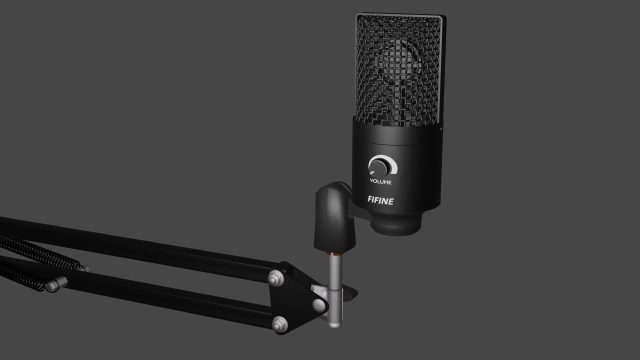 Fifine T669 Condenser Microphone 3D Model in Audio 3DExport