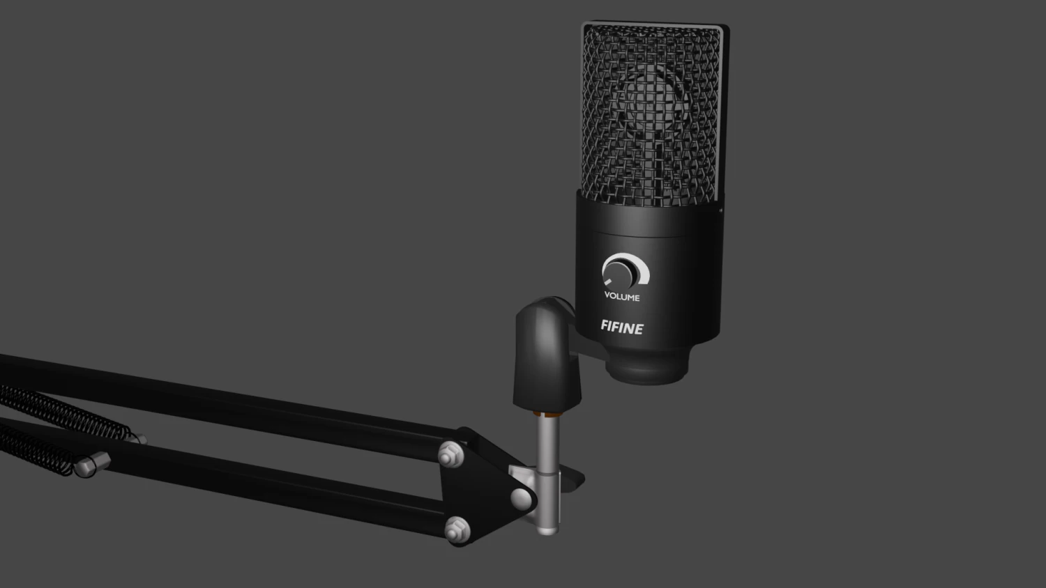 Fifine T669 Condenser Microphone 3D Model .c4d .max .obj .3ds .fbx .stl .blend 