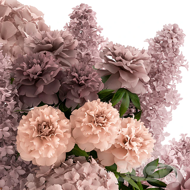 Bouquet 3D Model .c4d .max .obj .3ds .fbx .stl .blend