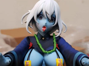 Zombie-M&auml;dchen Liu Xing Wan 3D Druckmodell