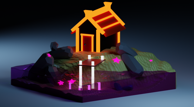 Night beach 2077 CG Textures .c4d .max .obj .3ds .fbx .stl .blend 