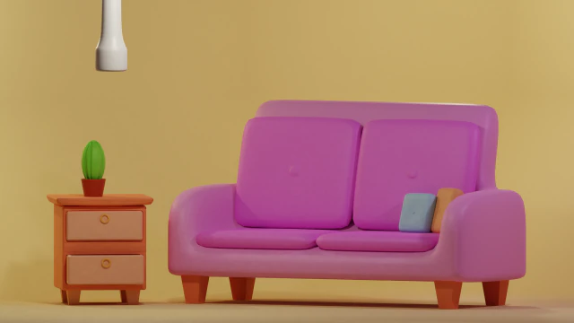 沙发 3D 模型 .c4d .max .obj .3ds .fbx .stl .blend 